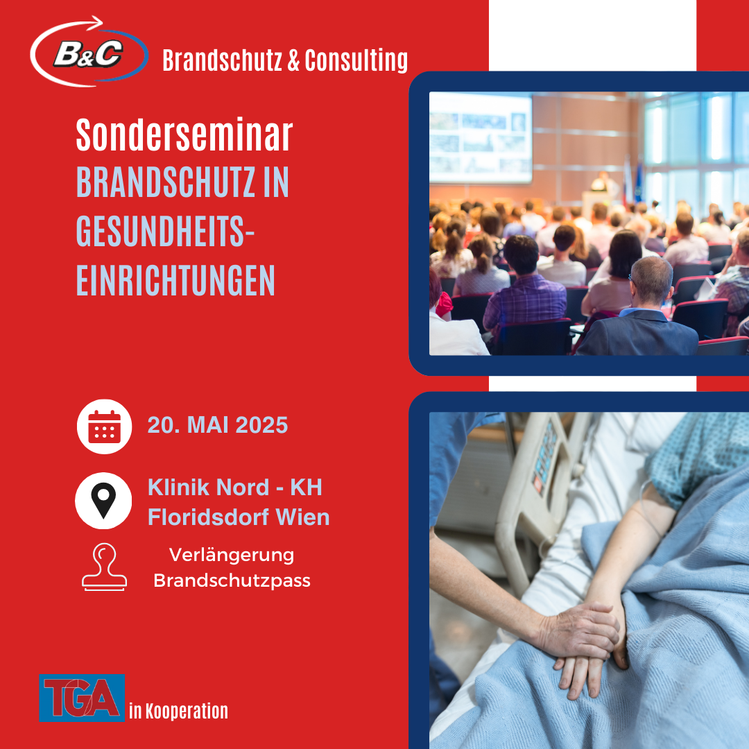 Sonderseminar: Brandschutz in Pflege- & Gesundheitseinrichtungen