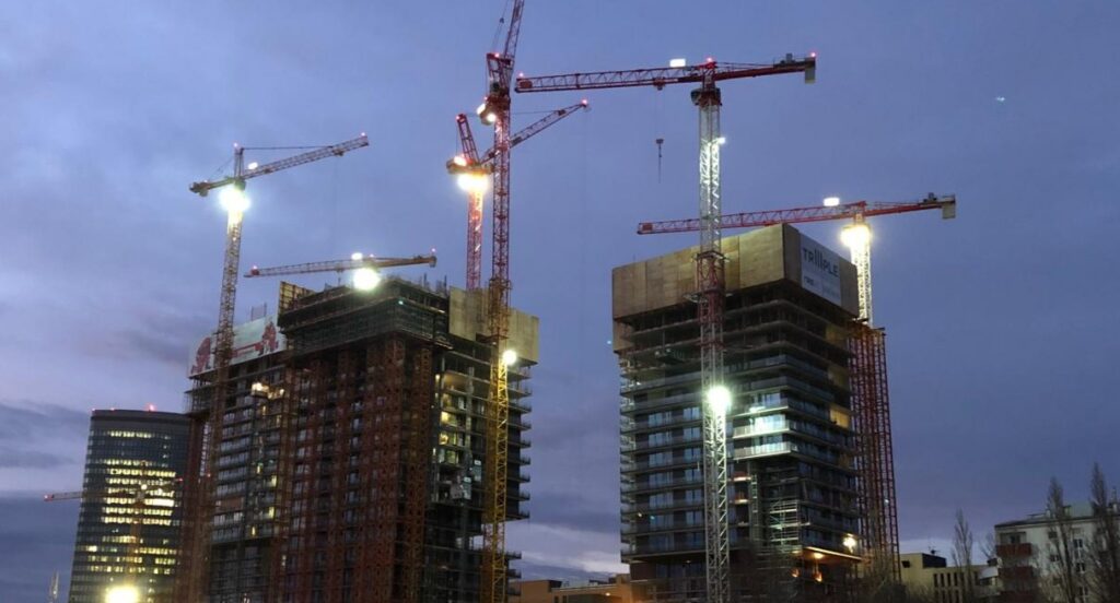 Foto einer Großbaustelle